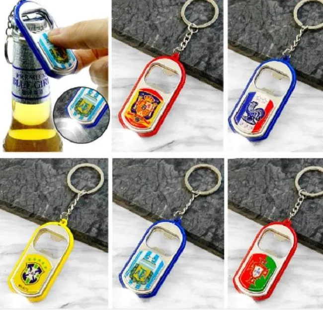 Festa de abridor de garrafas -chave Favor Favor Luminous Creative Small Gift KeyringBar F￣ de futebol Sull RRB15985