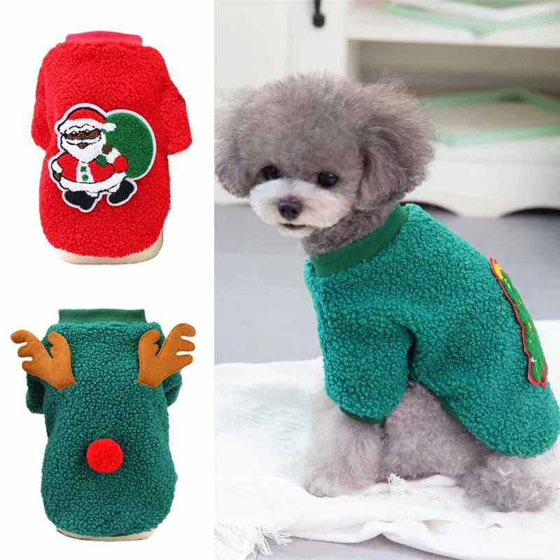 Dog Apparel Festival Pet Clothes Winter Sweater For Small Dogs Yorkshire Poodle Pullovers Christmas Puppy Cat Hoodies Ubranie Dla Psa