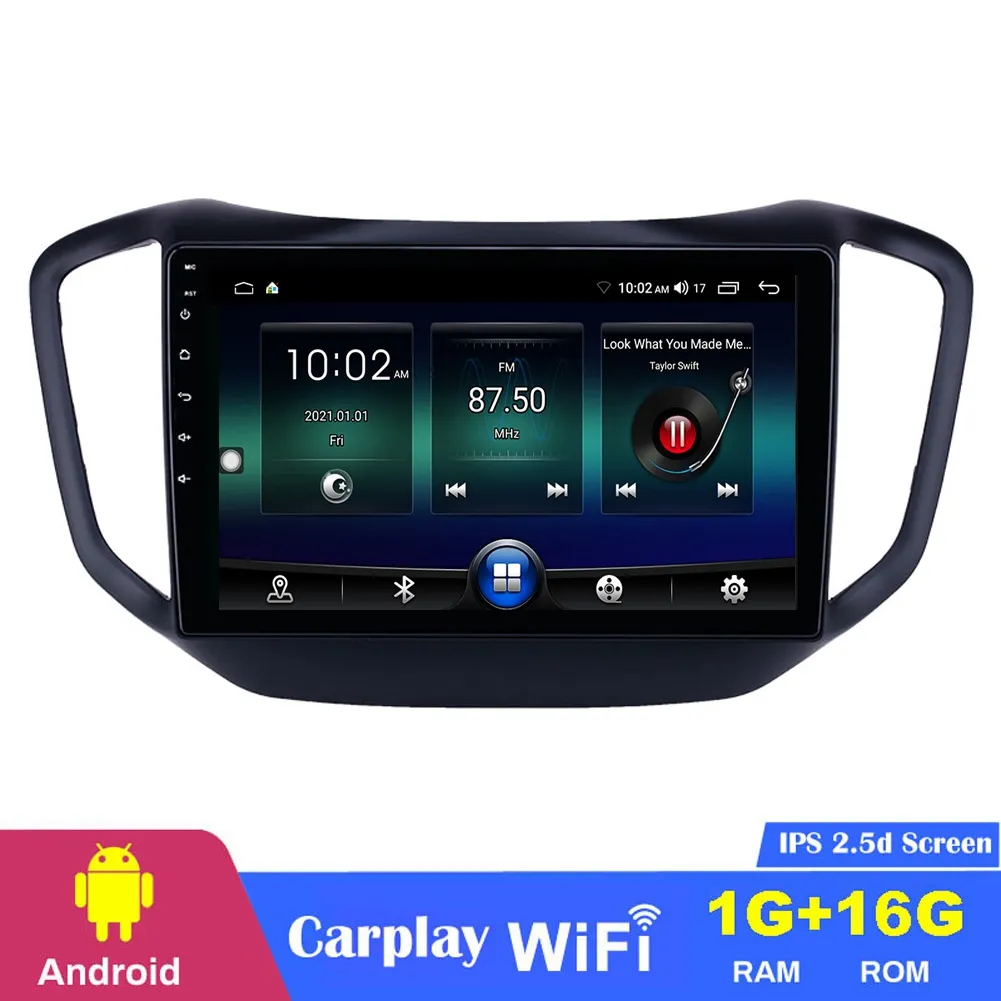 Android Player Car DVD Radio 10,1 tum peksk￤rm Multimedia GPS-navigering f￶r Chery Tiggo 5 2014-2017 St￶d flera OSD-spr￥k
