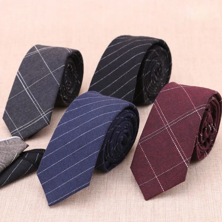 Klassiska randiga nackband för män Kvinnor Casual Imitation Wool Tie Suits Ties Boy Girls Slyckor Gravata Gift Uniform Winter Slips