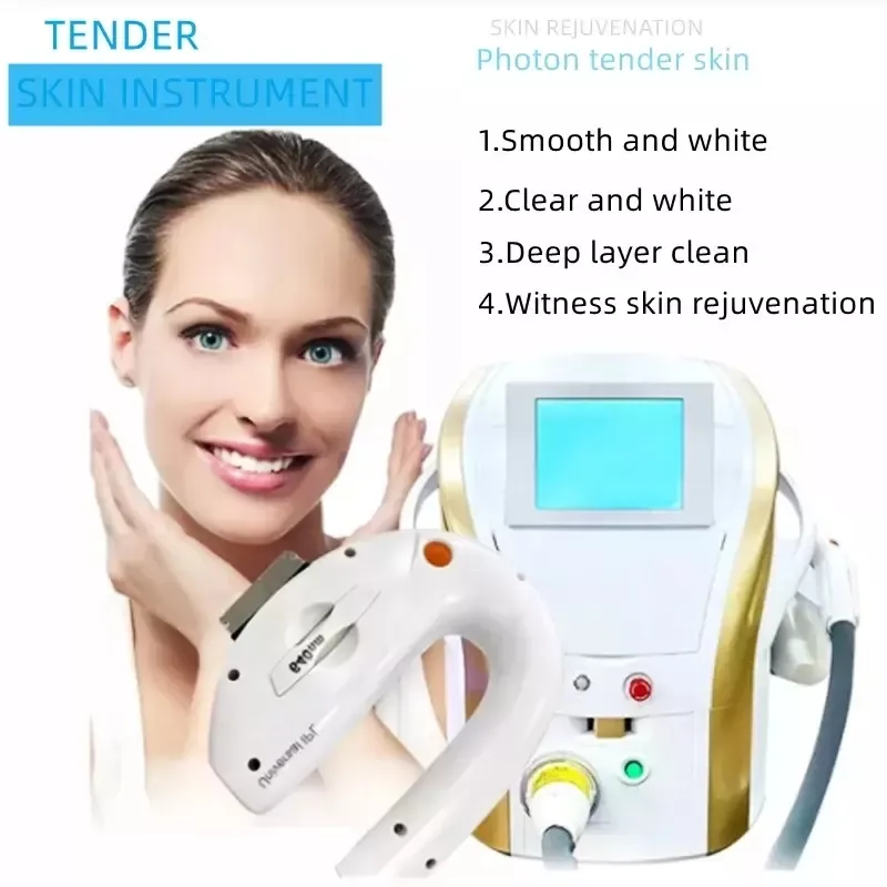 OPT 2 In 1 ND YAG Laser Facial Wrinkle Lifting Skin Multi Mode Safety Cosmetic Instrument With