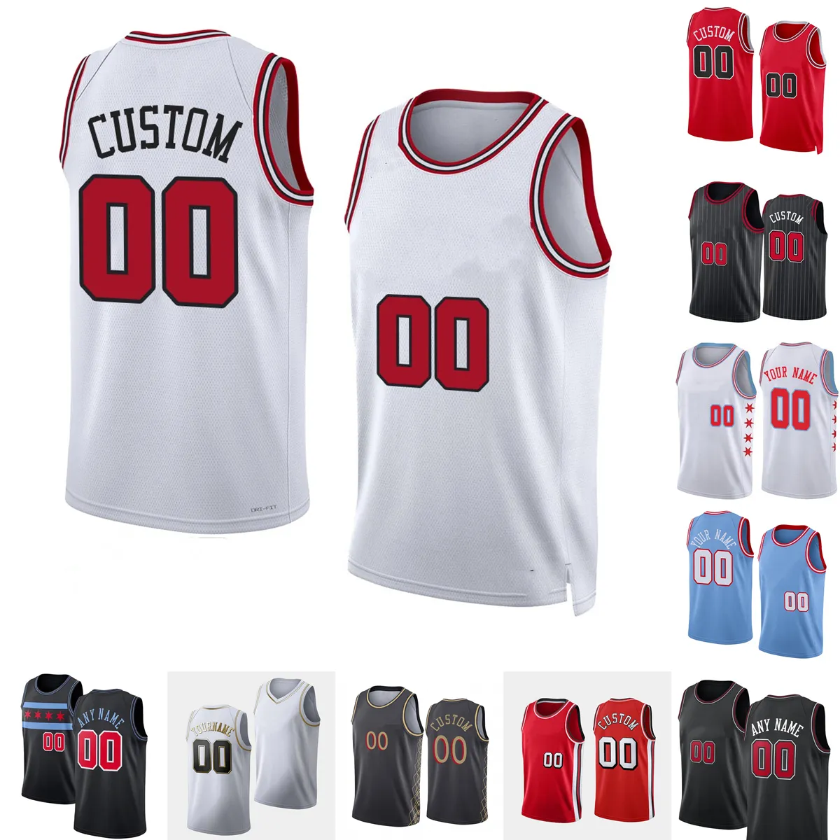 2023 New Season Custom Printed Basketball Jerseys 25 Dalen Terry 11