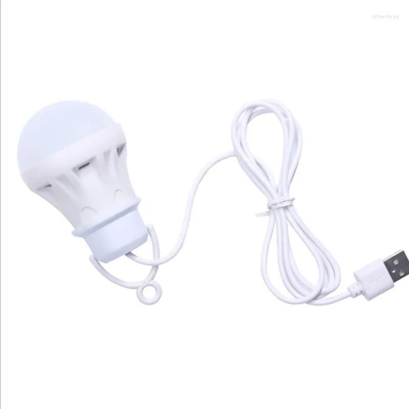 Nachtlichten LED LANTERN PROTABLE Camping Lamp Mini Bulb 5V USB Power Book Light Reading Student Studietafel Super Birght voor Outdoor