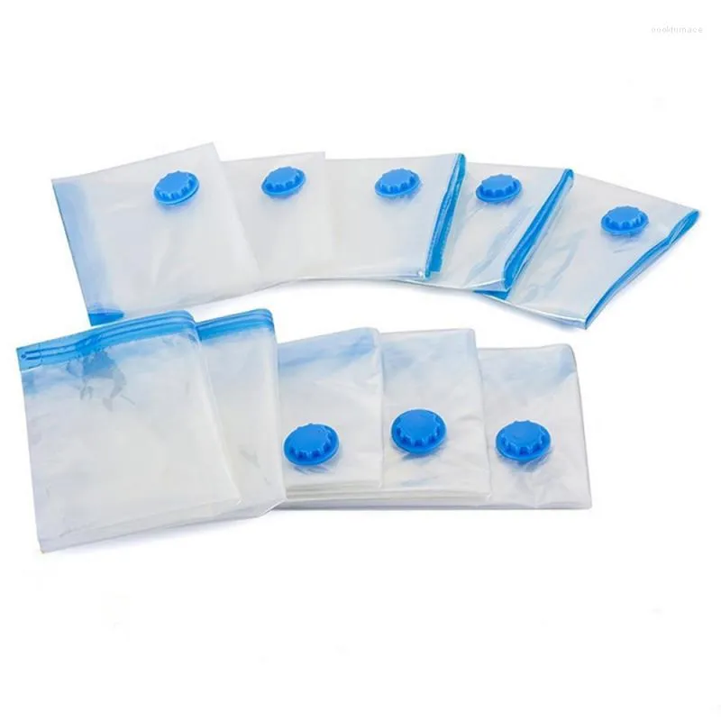 Storage Bags For Home Vacuum Bag Clothes With Transparent Border Valve Collapsible Compressed Organizer Save Space Seal 20pcs