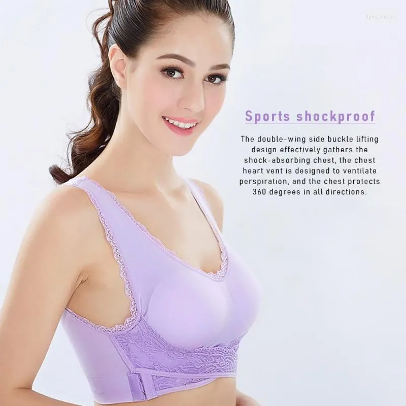 Womens Shockproof Sports Bra With Back Support Elastic Futuro, Cross Side  Buckle, Gathered Design, No Steel Ring, Lace Edge, Ideal For Running And  Yoga Underwear. From Dahuahuilan, $12.96