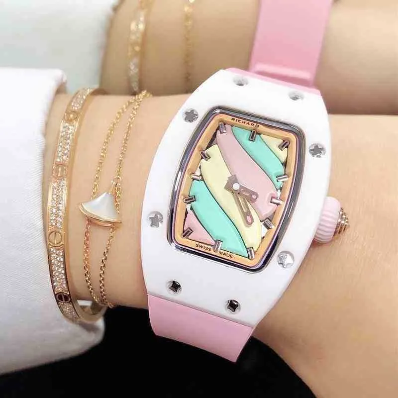 Superclone Watches Wristwatch Designer الفاخرة ميكانيكا الرجال مشاهدة Richa Milles Cotton Candy Women Color Lips Fashion Sports N7at