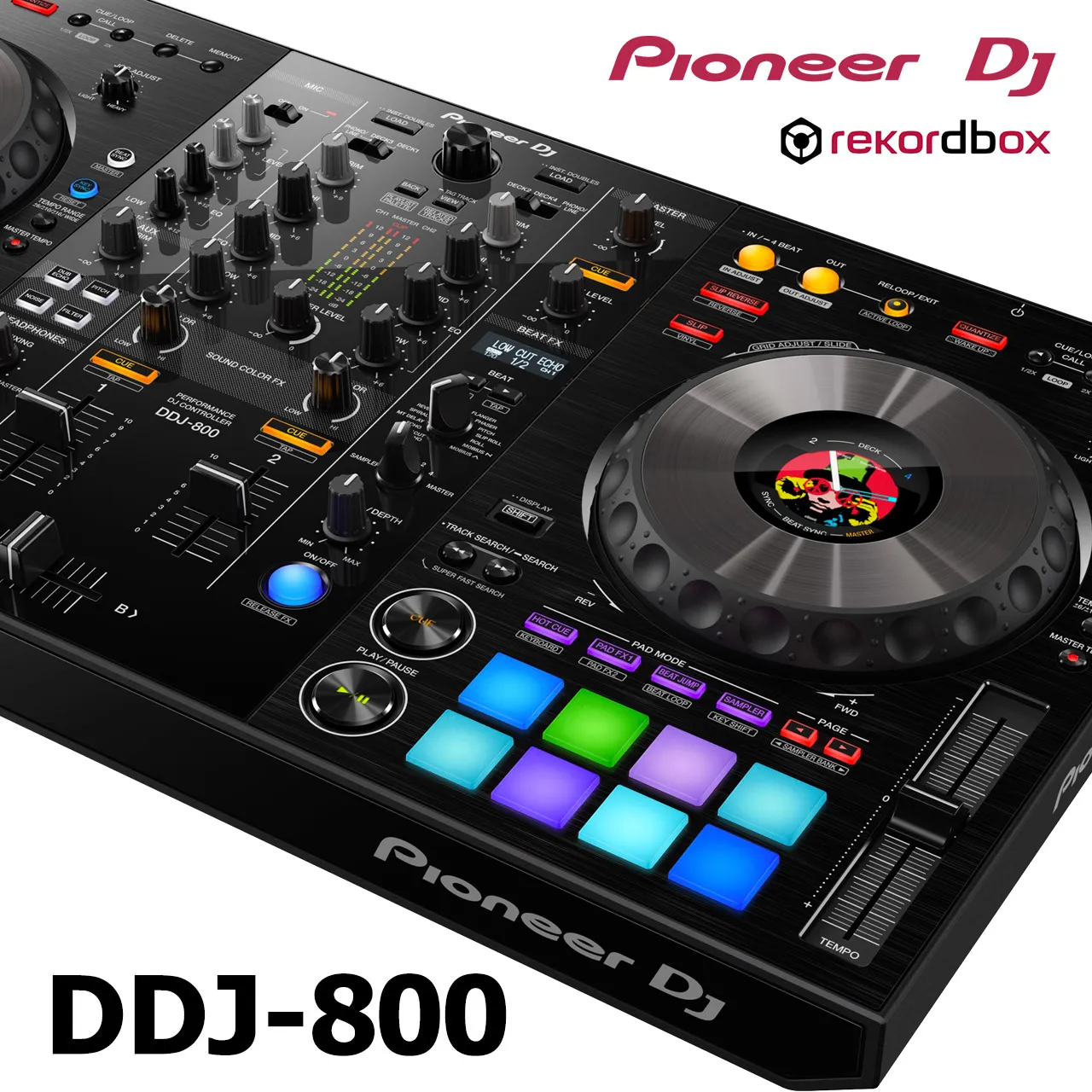 Lighting Controls Party Mix DJ Player Pioneer DDJ- 800 Digital Controller