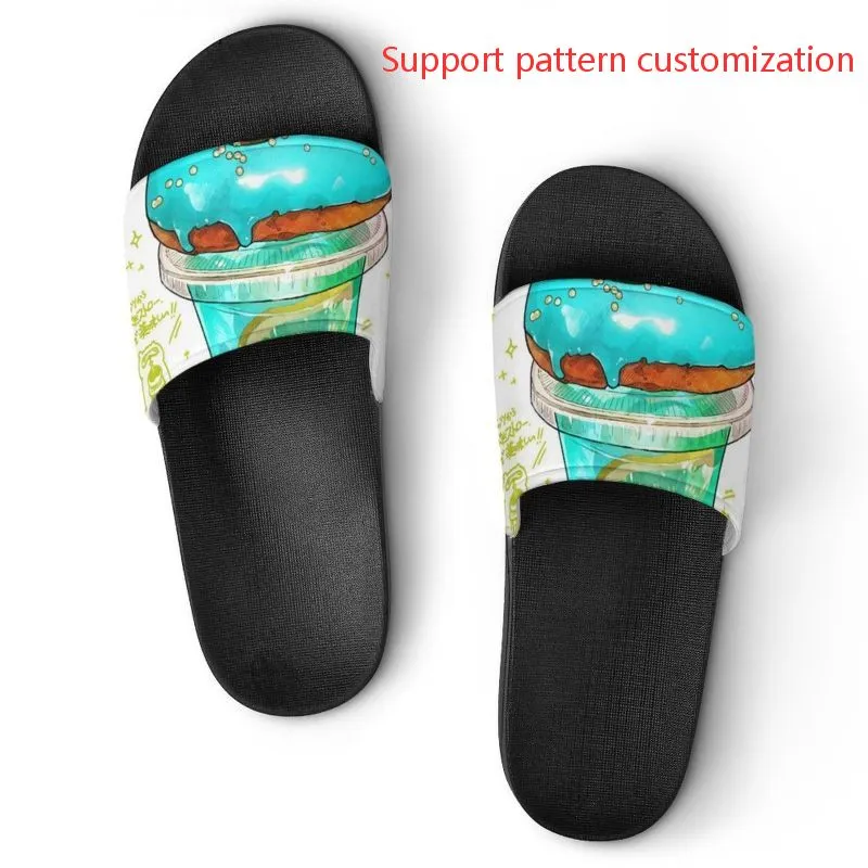 GAI 2023 Custom Shoes DIY Support Pattern Customization Slippers Sandals Slide Mens Womens Triple Black Sports Sneakers
