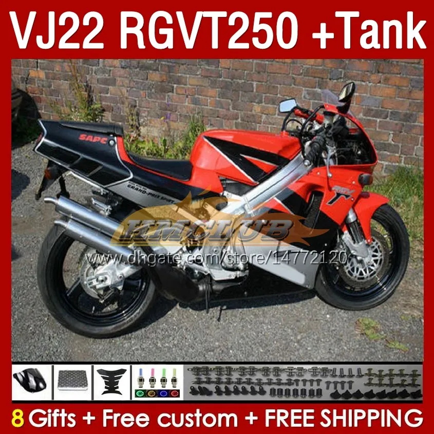 스즈키 RGV250 VJ 용 탱크 페어링 22 RGVT250 RGV-250 SAPC VJ22 90 91 92 93 94 95 96 160NO.40 RGVT RGV 250 CC RGVT-250 1990 1992 1993 1994 1995 페어링 공장 빨간색