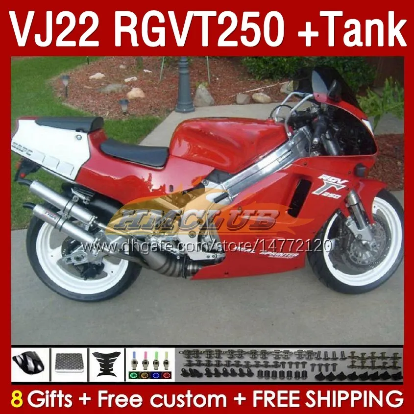 Carene serbatoio per SUZUKI RGV250 VJ 22 RGVT250 RGV-250 SAPC VJ22 90 91 92 93 94 95 96 160No. fabbrica rossa