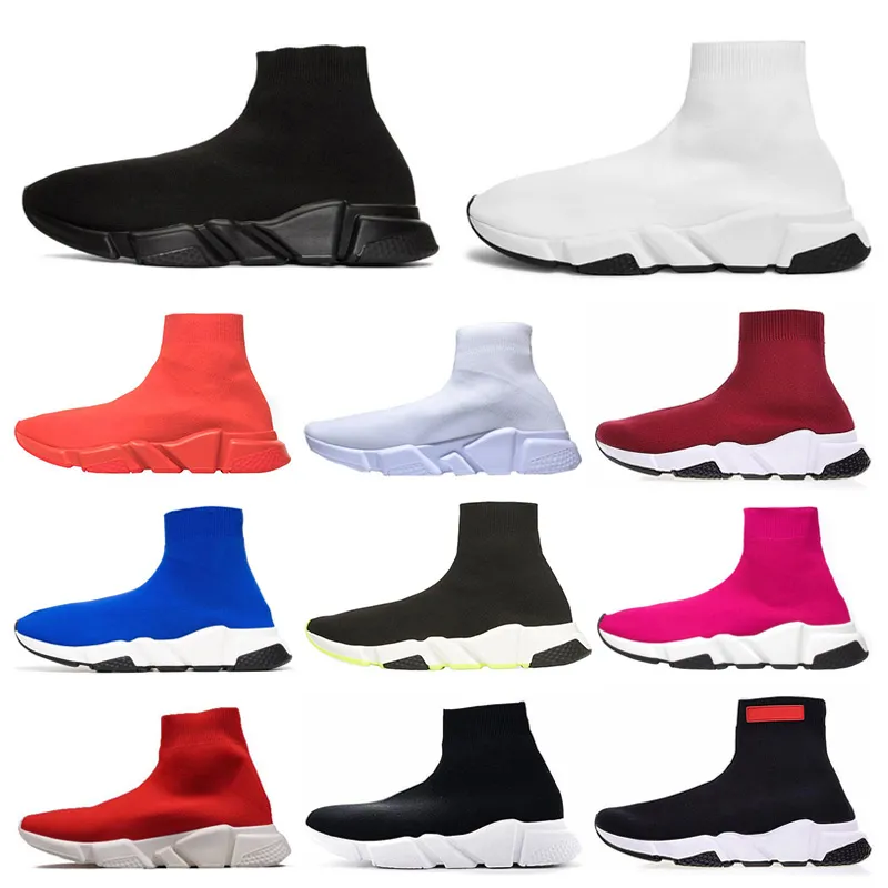 diseñador Speeds calcetín zapatos para correr Speed Trainers para hombres, mujeres, hombres, triple, negro, blanco, gris, zapatillas de deporte al aire libre Eur 36-45