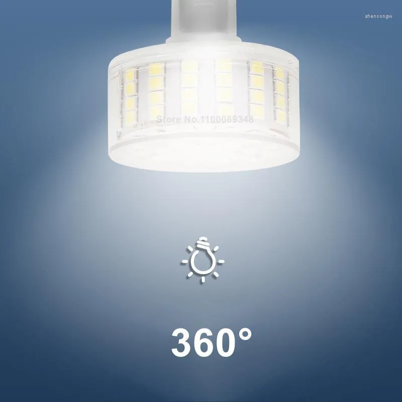 E14 G9 LED -bol Dimable AC220V 360 ° Geen flikkeringslampje Kroonluchter Vervang 80W halogeenverlichting