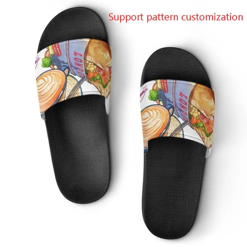 GAI Custom Shoes DIY Support Pattern Customization Slippers Sandals Slide Mens Womens Triple Black Sports Sneakers Fashion