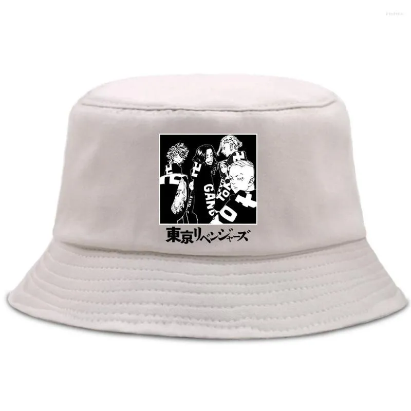 Berets Tokyo Revengers Women's Hat Japan Letters anime اطبع شاطئًا شاطئًا أشعة الشمس القبعات مانغا القطن harajuku cap summer cap