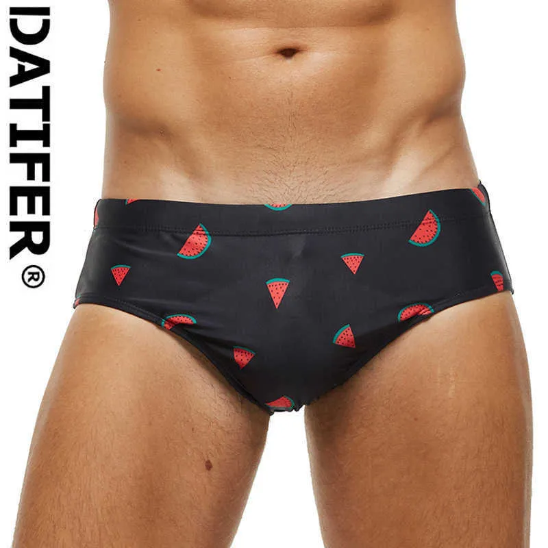 Männer Bademode Datifer Neue Niedrige Taille Schwimmen Slips Sexy Sport Homme Push Pad Badeanzug Shorts Atmungsaktive Trunks Pulse Größe j220913