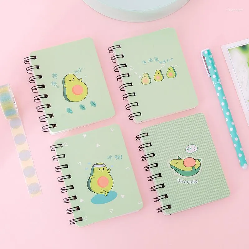 Lovely Avocado Notebook Portable A7 Diary Journal Mini Pocket Planner Student Organizer Schedule School Stationary 80 Sheets