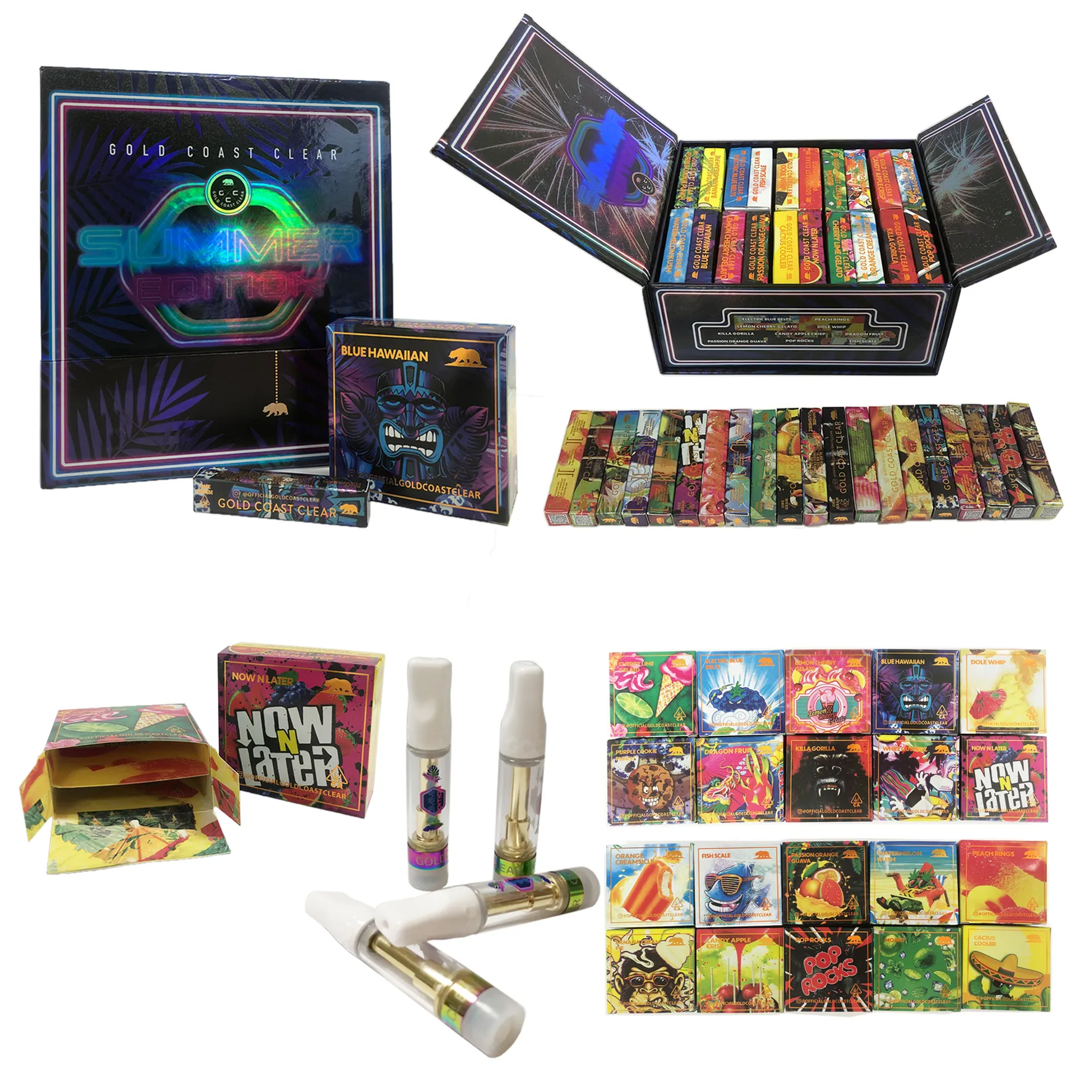 GOLD COAST CLEAR GCC 2022 Summer Edition Cartridge Atomizers 0.8ml