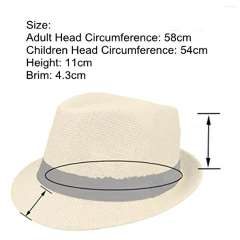Dylandy Straw Hat for Men - Beach, Jazz, Fedora, Trilby Style - UV