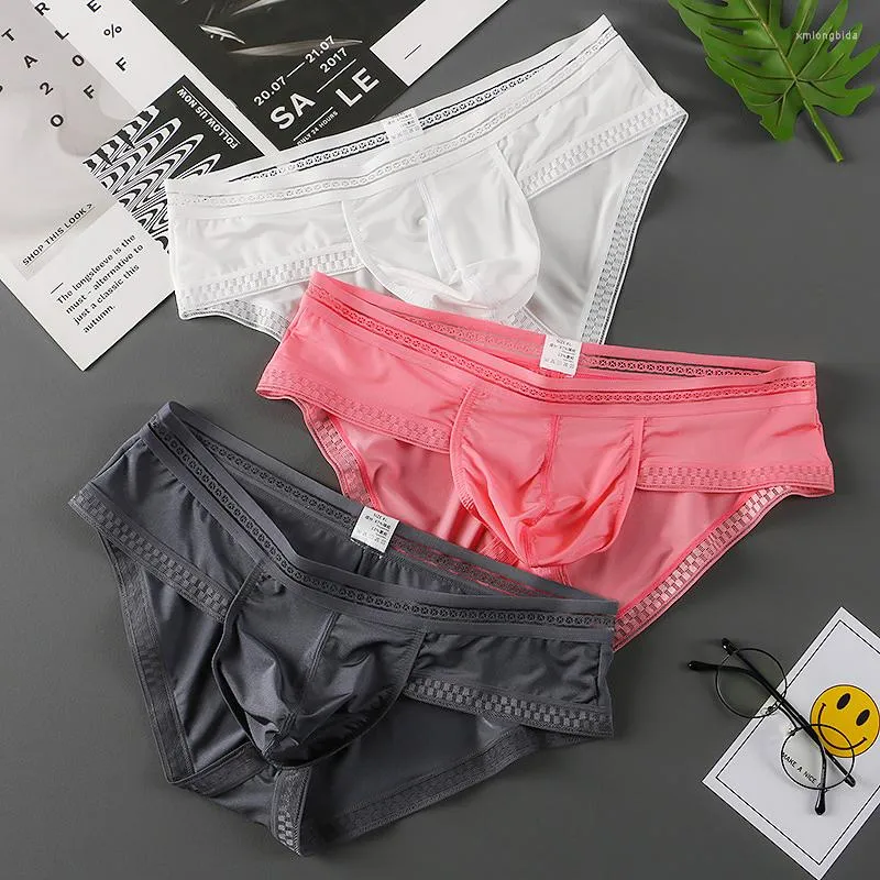 Mens Ice Silk U Pouch Underwear Cotton Briefs Mens Set, Sexy Low Rise  Summer Lingerie In Sea Satin From Xmlongbida, $13.93