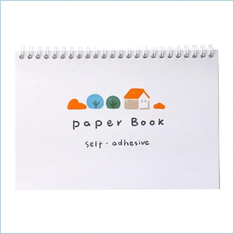 Blocs-notes Bloc-notes 24 feuilles réutilisables autocollant pour animaux de compagnie bande bobine planificateur de livre fournitures de scrapbooking stockage mignon ER A4 A5 taille 39Xd Drop de Dhhex