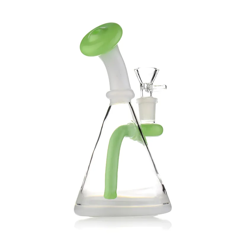 Innovativo bong ad acqua con beaker: giunto femmina da 14 mm, braciere in vetro, piattaforme petrolifere riciclatrici