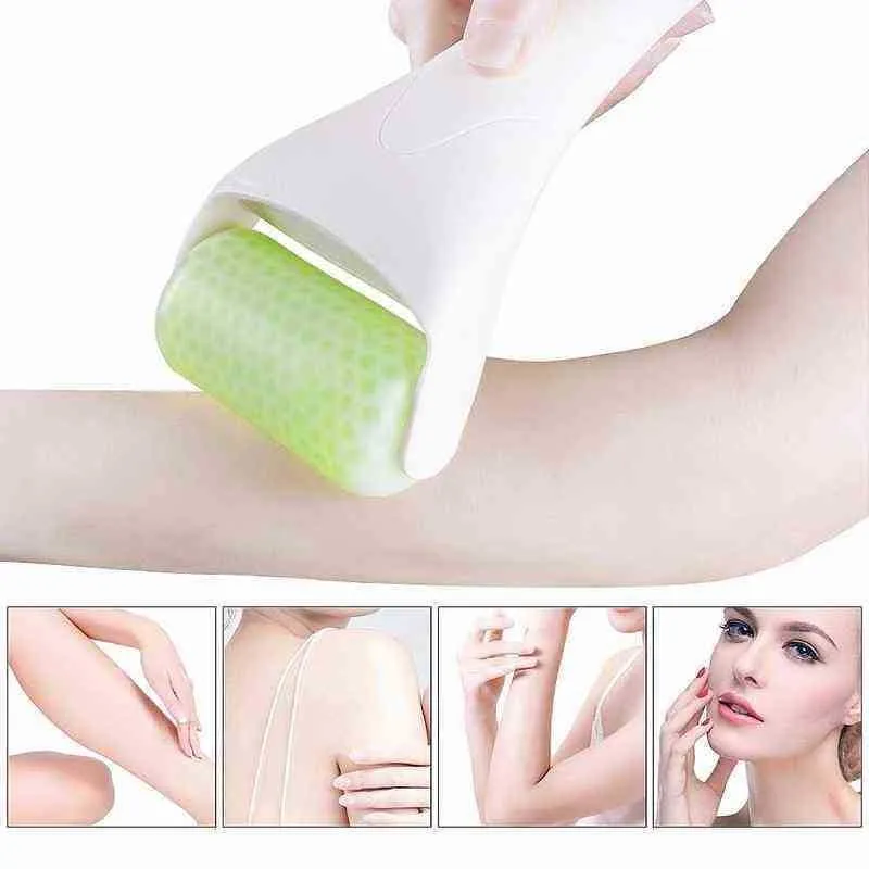 IJsroller Massager Face Cool Skin Lifting Tool Lift Massage Anti rimpels Pijnverlichting Zorggereedschap 220513