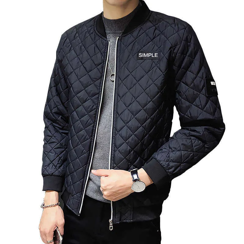 Jackets Fashion Men Coat Parkas Slim Fit Custom Crease Design Long Stylish Luxury Stand Collar 6XL Mens Autumn Light Homme Y2210