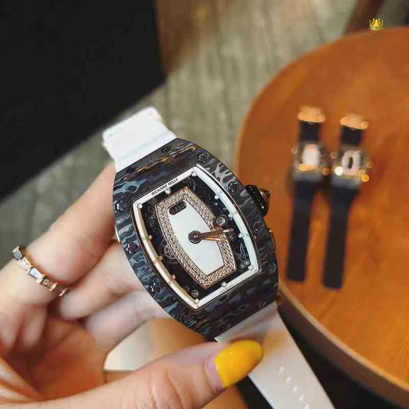 SUPERCLONE Men Wristwatch Luxury Mens Mechanical Watch Richa Milles Rm037 Fully Automatic Movement Sapphire Mirror Rubber Watchband Watches M5J7