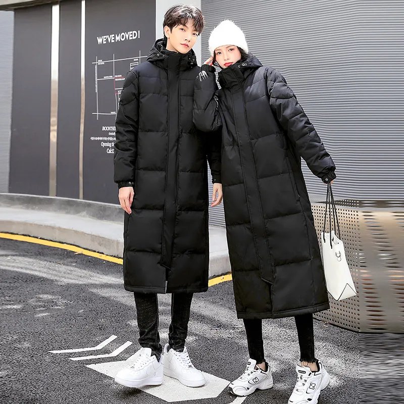 P Lettre Parkas Femme Down Noir Couple Longue Doudoune Femmes Hiver Épais  Chaud Doudoune Coréenne Lâche Droite Bulle Manteaux Femme 220930 Du 142,78  € | DHgate