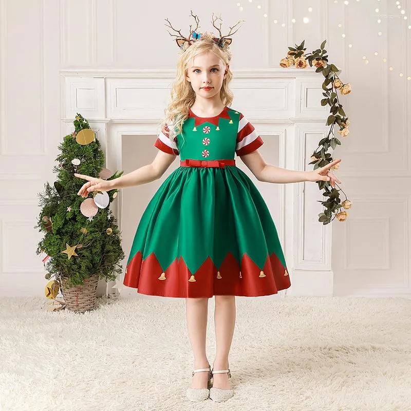 Fille Robes Robe De Fete De Noel Pour Les Filles Mignon Pere Noel Bonhomme De Neige Princesse Enfants Costume De Carnaval Vetements Pour Enfants 4 6 8 10 Ans Du 15 69 DHgate