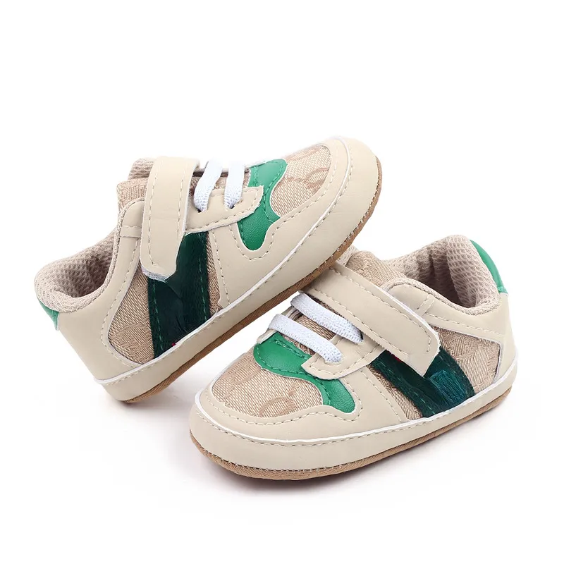 Rec￩m-nascido Walkers Kids Sapatos infantis menino menina macia sola pu PU 0-18 meses cal￧ados sapatos de cal￧ados
