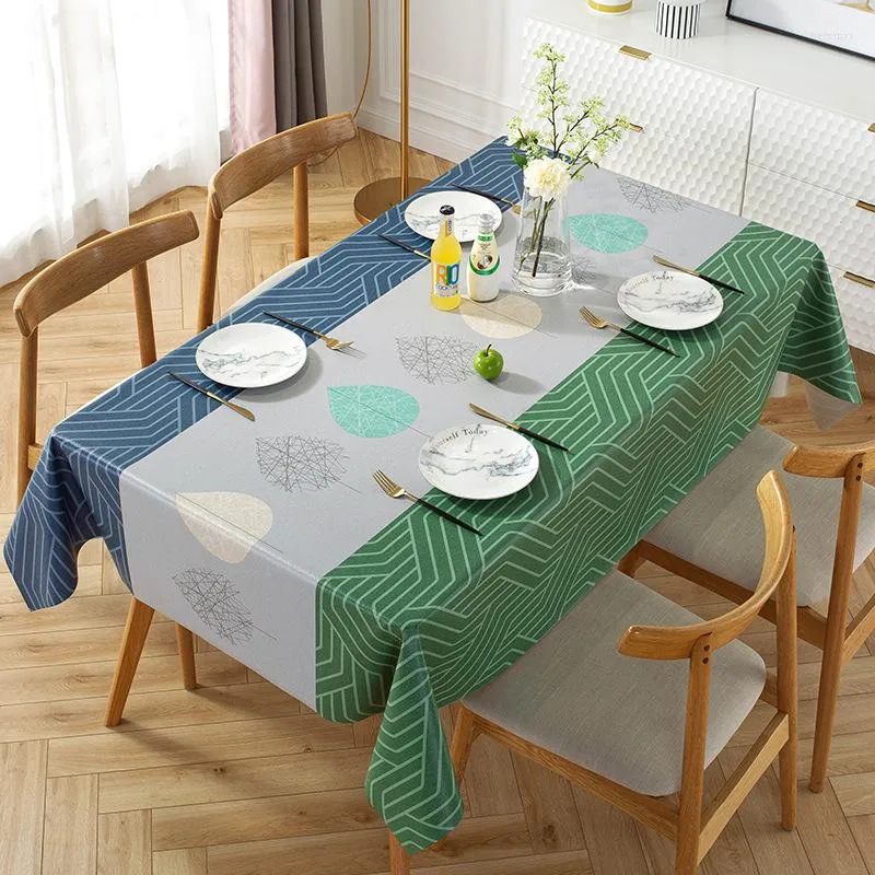 Mantel de hule para mesa, mantel de plástico de Pvc para mesa, tapete de  cocina Rectangular, cubierta moderna para el centro de la cena, resistente  al