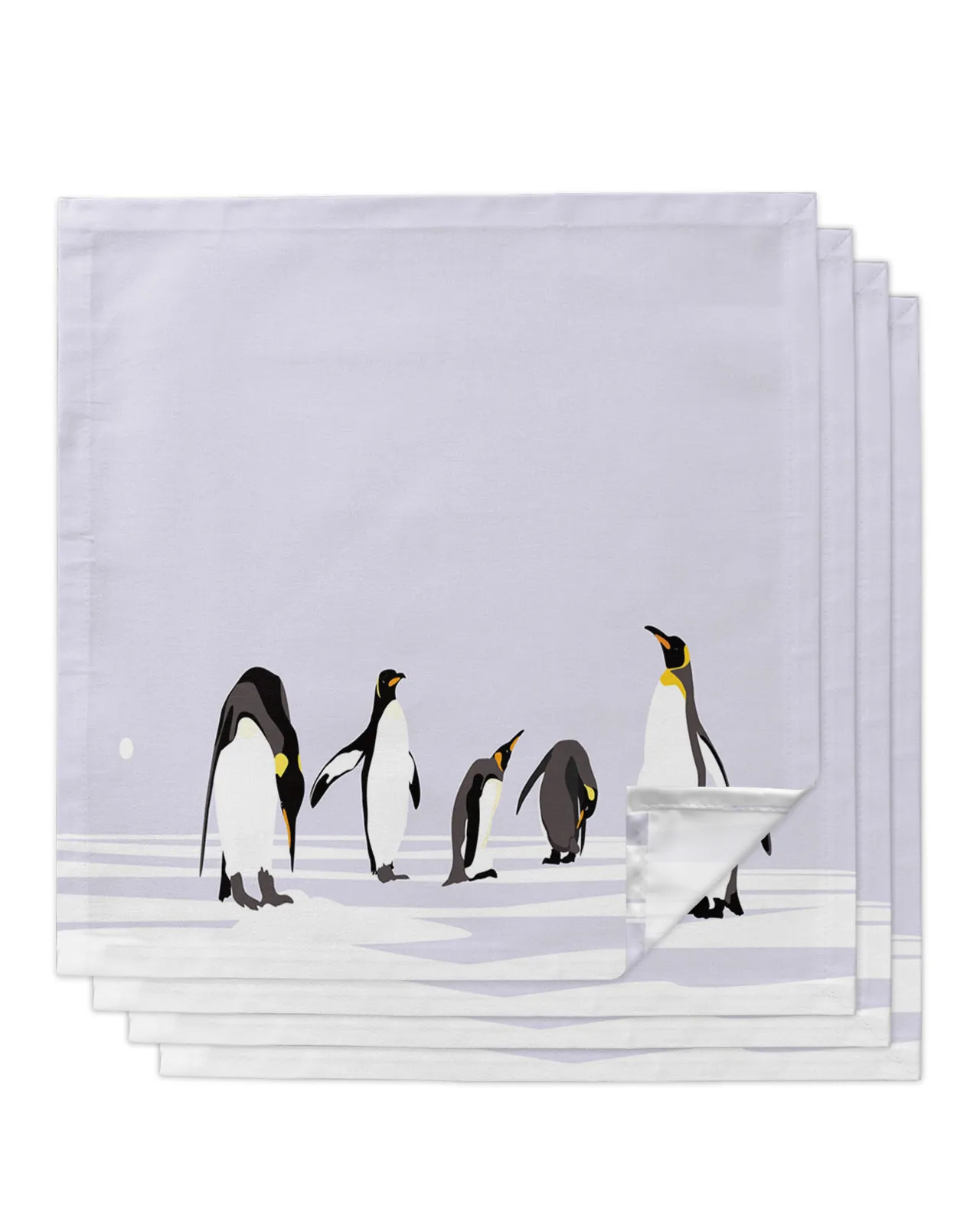 Serviette de table hiver thème animaux serviettes de table tissu ensemble mouchoir serviettes de table pour mariage banquet fête décoration 220930