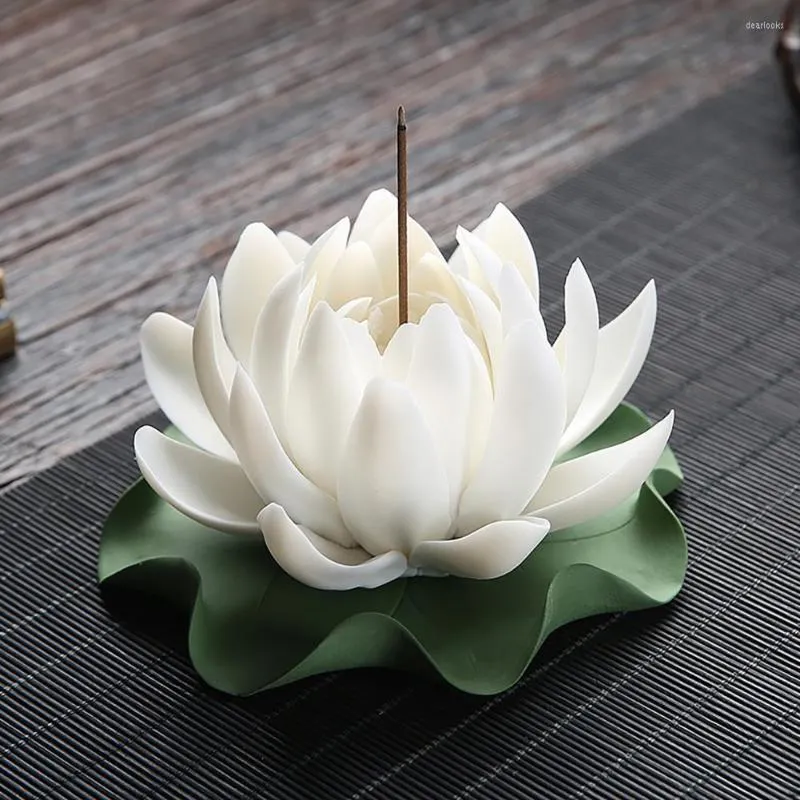 Fragrance Lamps Incense Holder Delicate Censer Elegant Flower