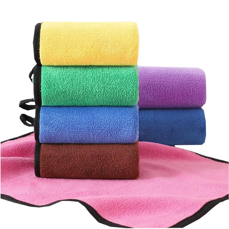 Chiffon de nettoyage de lavage de voiture, chiffons d'essuyage automatique en molleton de corail, serviettes en microfibre super absorbantes efficaces pour la maison RRE14697