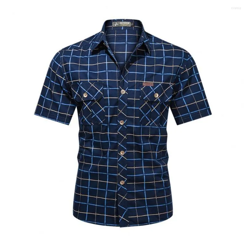 Casual shirts voor heren wassen en slijtage trendy ademende materiaal zomersadvierdirect