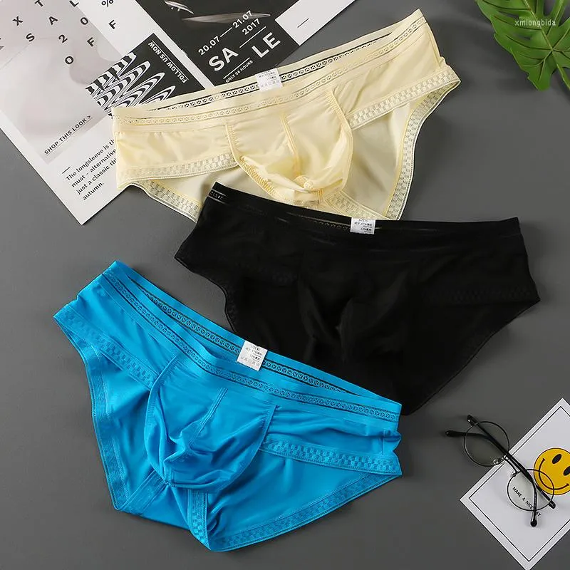 Mens Ice Silk U Pouch Underwear Cotton Briefs Mens Set, Sexy Low Rise  Summer Lingerie In Sea Satin From Xmlongbida, $13.93