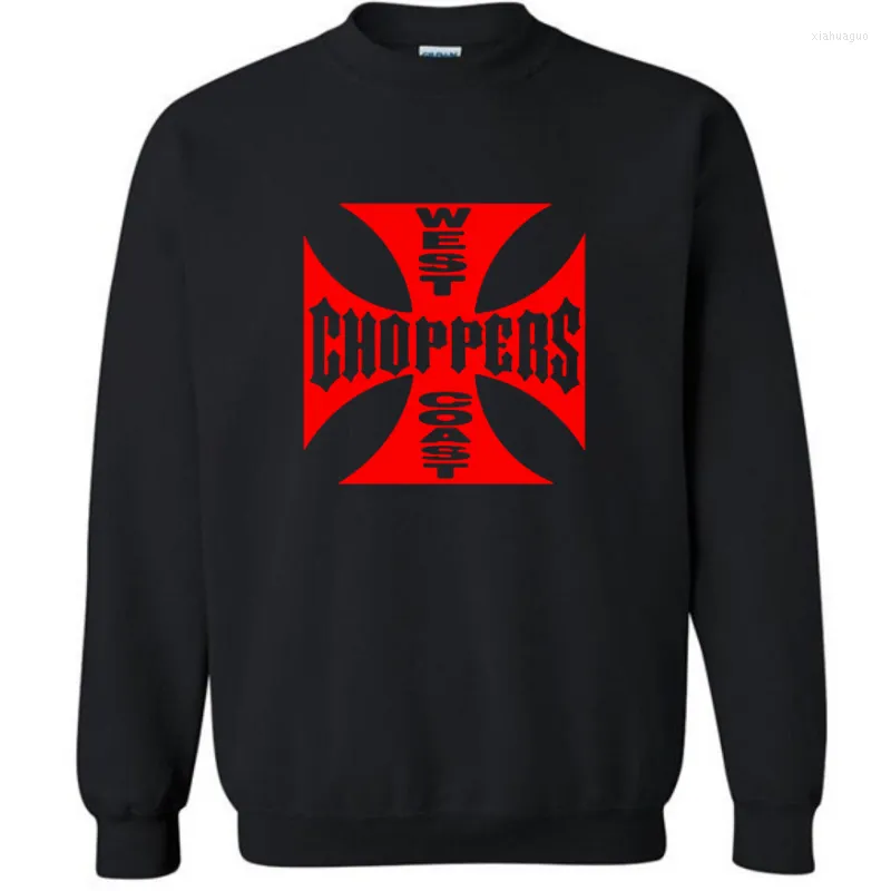Męskie koszulki West Choppers Drukuj Zapoczowani mężczyźni Spring Autumn Bluza swoboda moda hip hop harajuku pullover z kapturem z kapturem