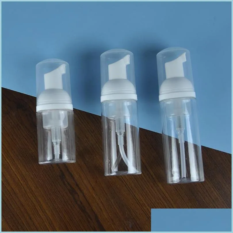 Packing Bottles 30Ml 50Ml 60Ml Plastic Foam Pump Bottle 2Oz Clear White Soap Dispenser Bottles Hand Sanitizer Mousses Liquid Foaming Dhn4U