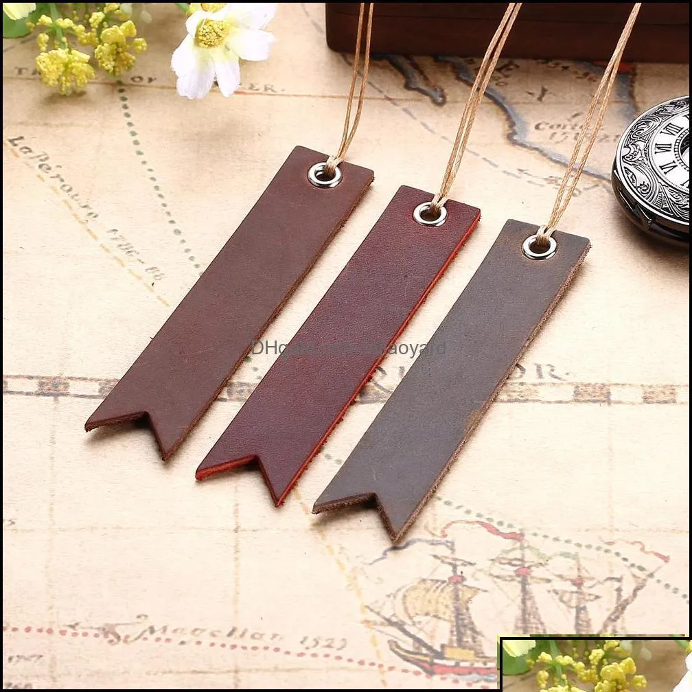 Bookmark Bookmark Desk Accessories Office School Supplies Business Industrial Vintage Retro Leather Stationer Fl Grain Bookmarks S Fo Dh0Ia