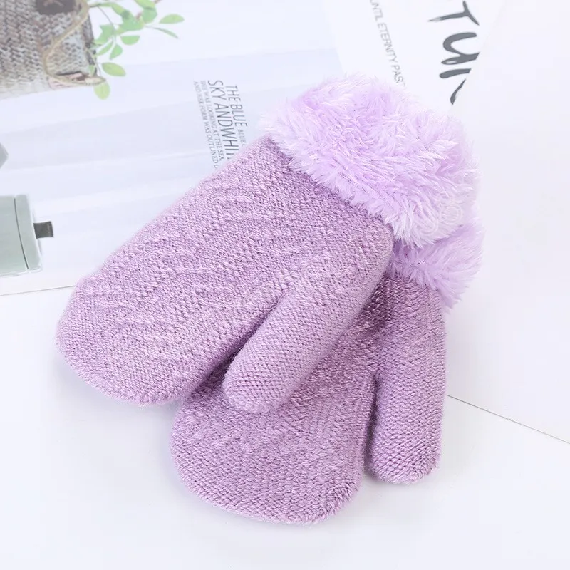 Bébé garçons filles hiver tricoté gants chaud doux corde plein doigt mitaines gants pour nouveau-né enfant en bas âge enfants accessoires 0-3 ans