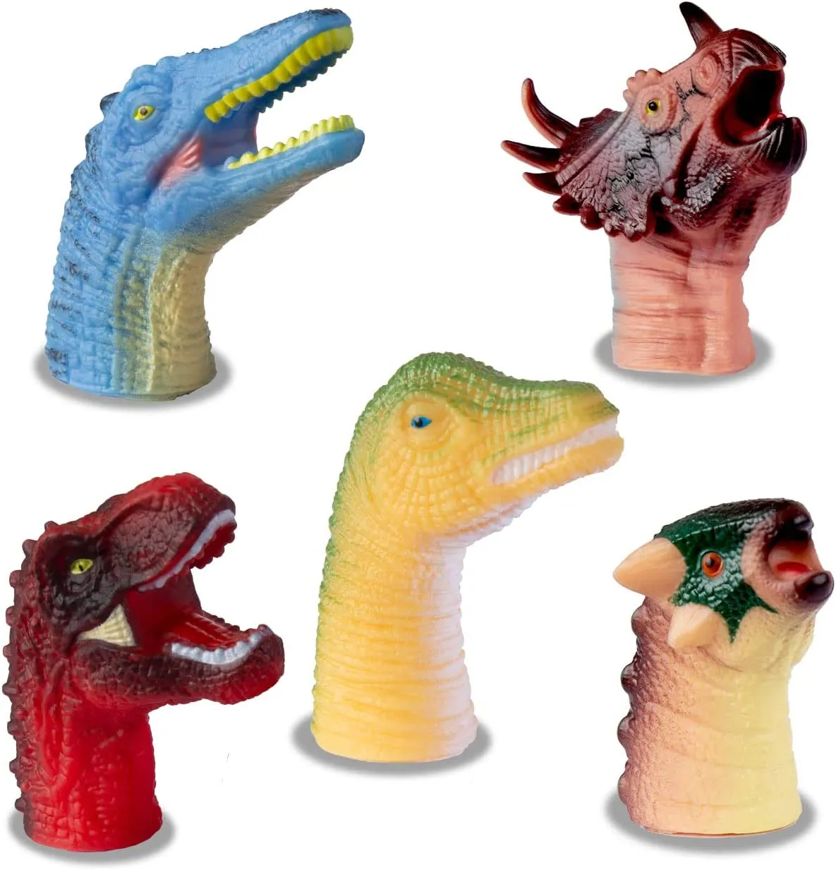 Marionnettes À Doigts De Dinosaure, 5 Pièces, Jouets, Cadeaux De Fête, Bain  En Caoutchouc Souple, Tête Danimal, Peluches Pinata Du 3,94 €