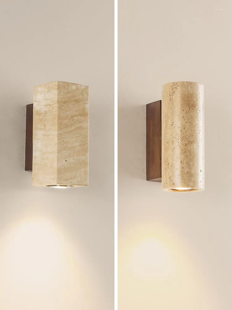 Wall Lamp Japanese For Bedroom Bedside Lamps Designer Solid Wood Living Room Decor Background Entrance Lighting Light