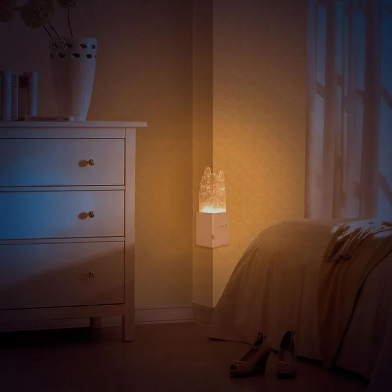 Night Lights Bedroom Hallway Led Rechargable com Smart Motion Dusk to Dawn Automatic Sensor