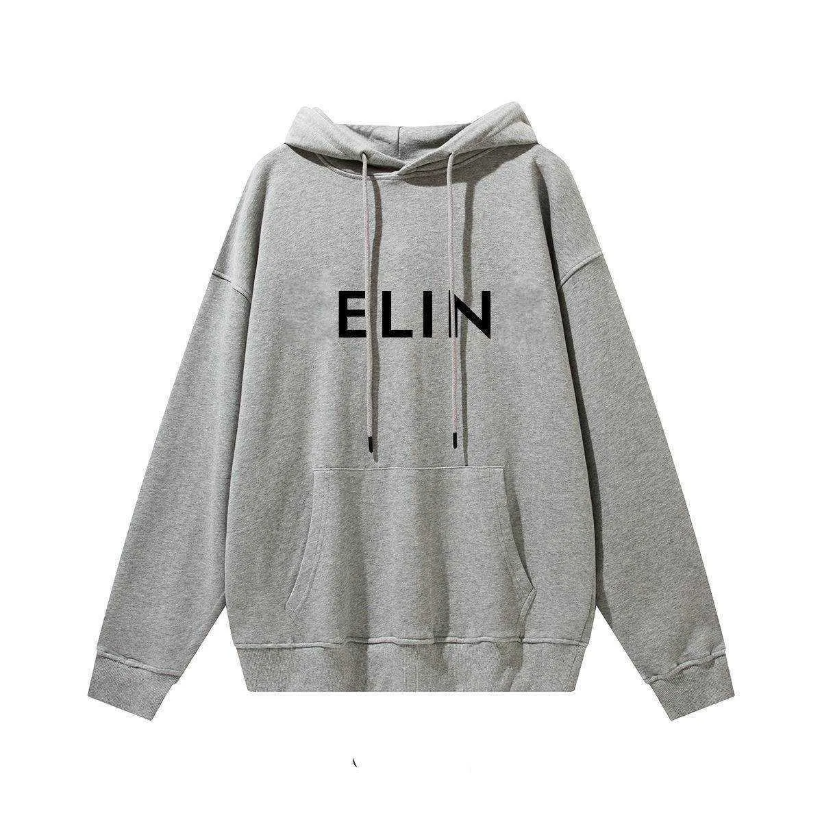 Men's Hoodies & Sweatshirts Brand Fashion New CLINE Letter Printed Hoodie Loose Autumn And Winter Long Sleeve Hoodie For Men And Women Gray