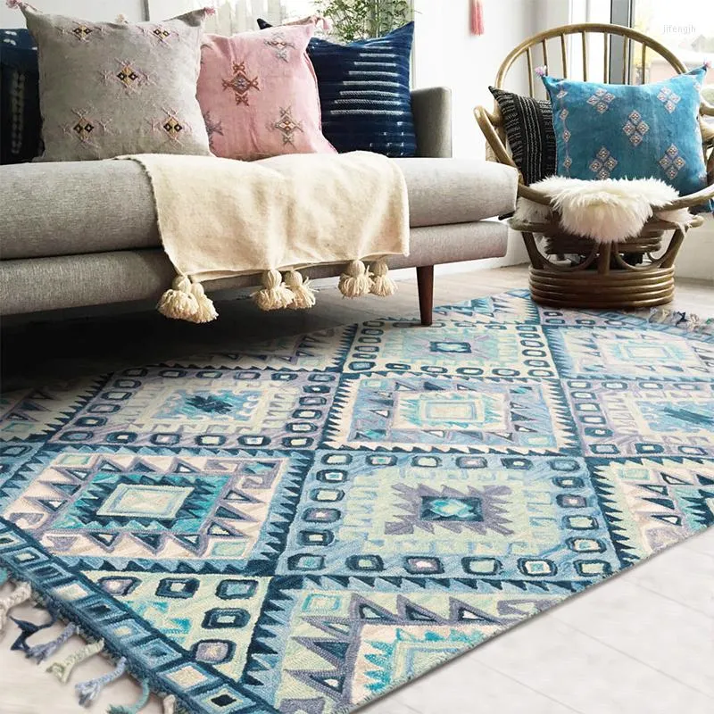 Dywany wełniane ręcznie robiony kilom styl wspaniały nocny dywan duży rozmiar salonu stolik kawowy dywan mata dekoracja