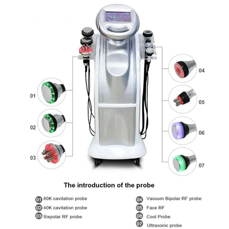 Good 2023 Slimming 7in1 cavitation machine 80k ultrasonic radio frequency machine