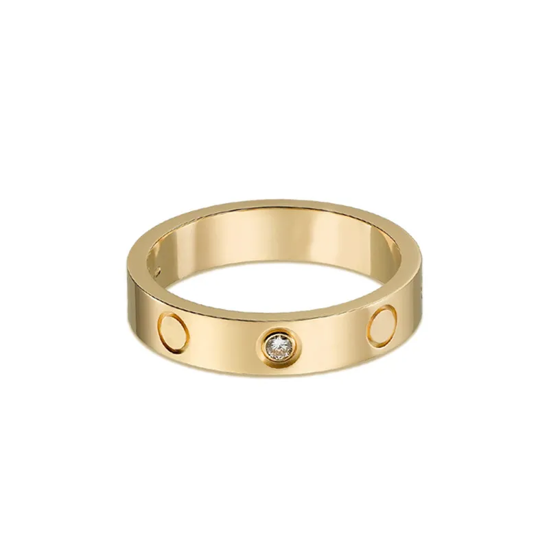 Love Band Screw Ring Designer Ring Extravagant Emamel Hollow Gold Silver Rose rostfritt stål Bokstavsringar svarta vita kvinnor män bröllop smycken lady fest gåvor