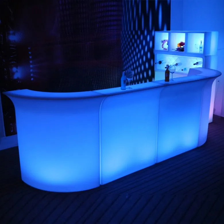 Bar KTV Light LED Bar Front Desk ao ar livre Atividades criativas Personalidade Removível Cocktail Table Gabinete de vinho