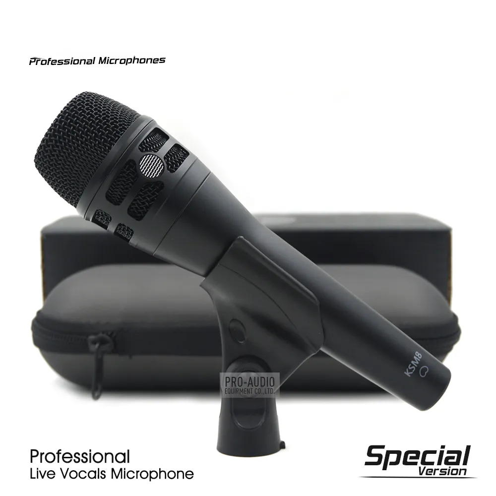 Grade A Special Edition KSM8HS Vocais ao vivo Profissional Microfone com fio din￢mico KSM8 Mic.